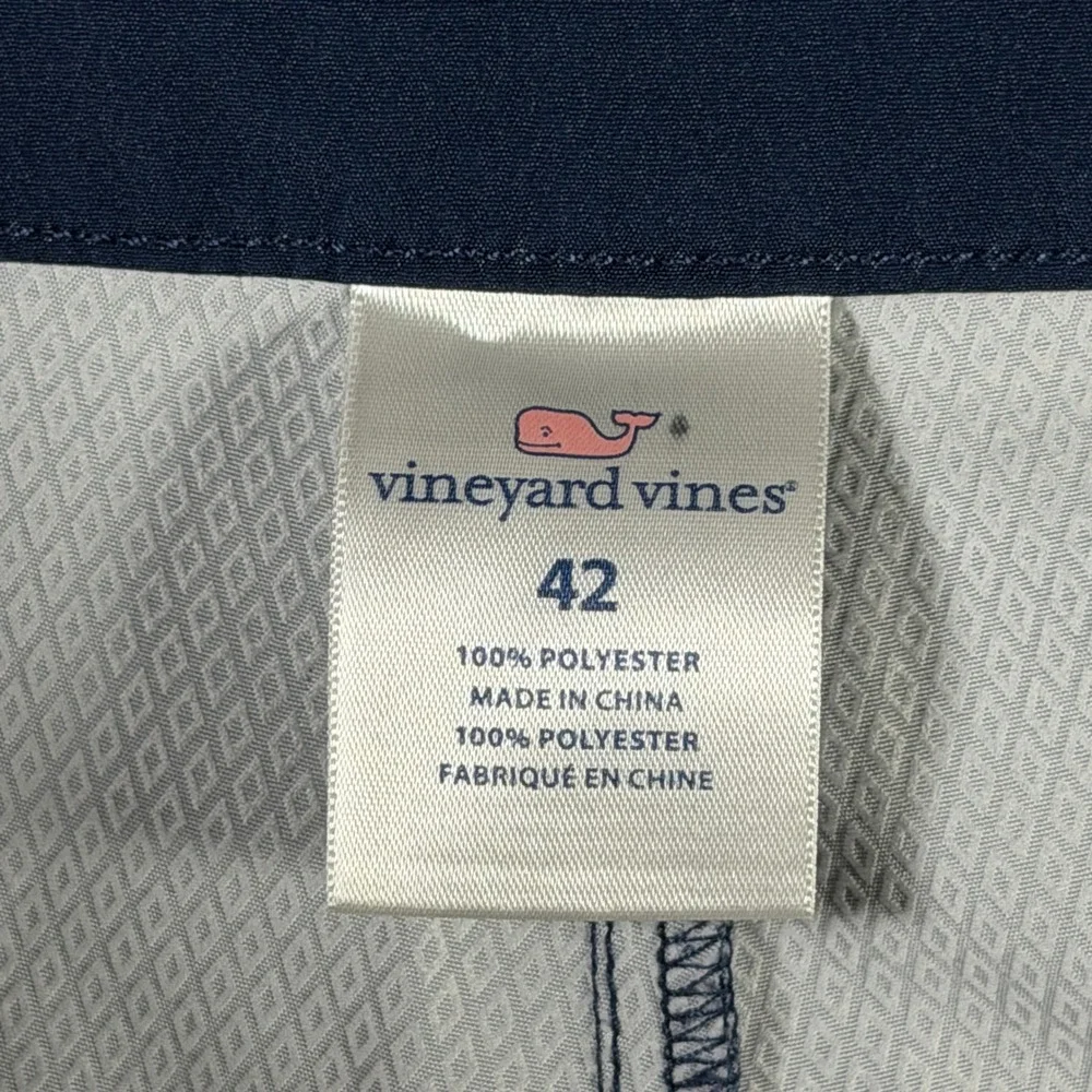 Vineyard Vines Mens 42‎ Striped Gradient Board Shorts Coral Burgundy Navy Blue